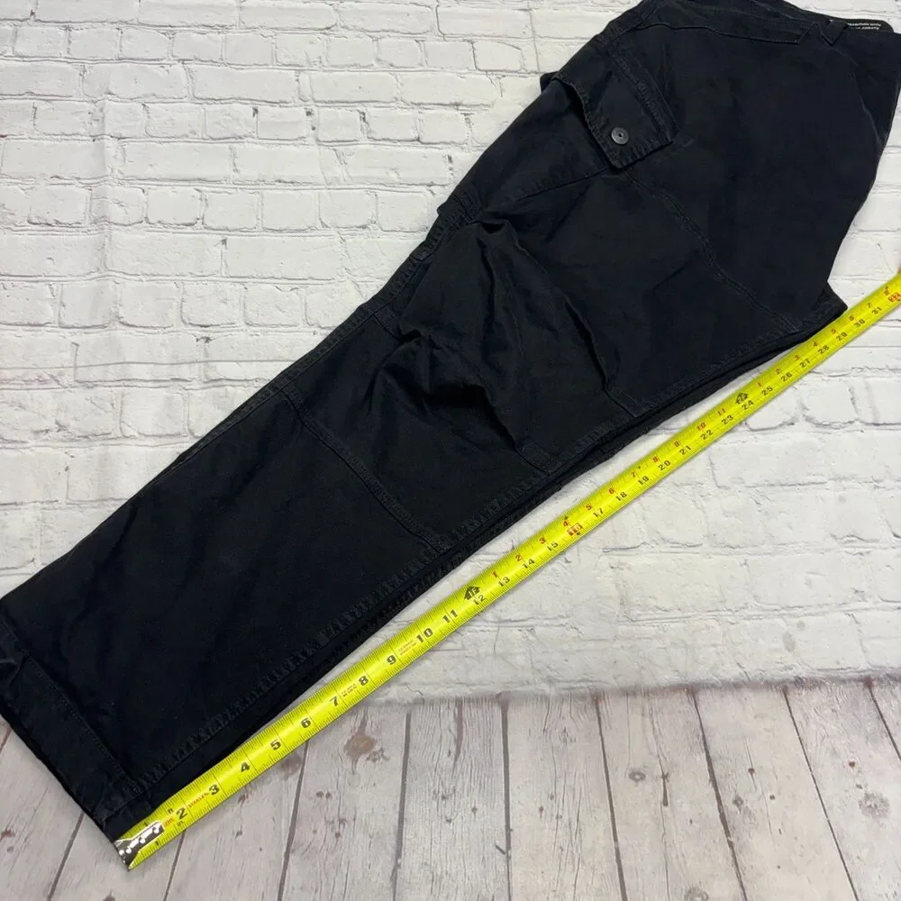 G-Star Raw Men Roxic Straight Tapered Cargo Pants Size 38x32 Black C132 -15